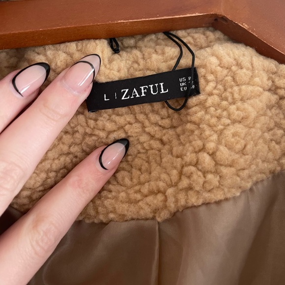 ZAFUL Fluffy Zip-Up Teddycoat - Picture 4 of 5